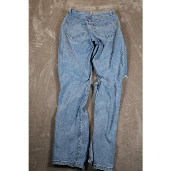 Vibrant Miu Jeans Womens 3 W25 Distressed Ripped High Rise Made in USA Denim - Picture 2 of 8